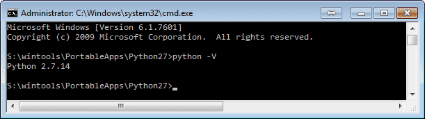 cmd Python27