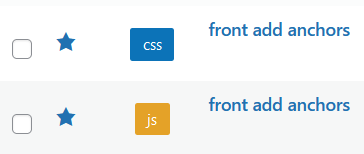 css js snippets to add anchor to headers