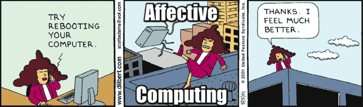 dilbert strip about rebooting computer