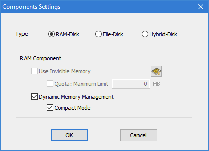 Primo Ramdisk Components Settings