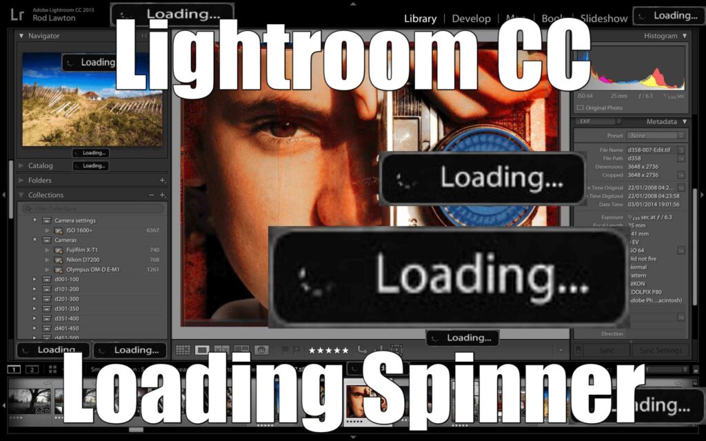 speed up lightroom cc performance increase by 500% loading spinner meme