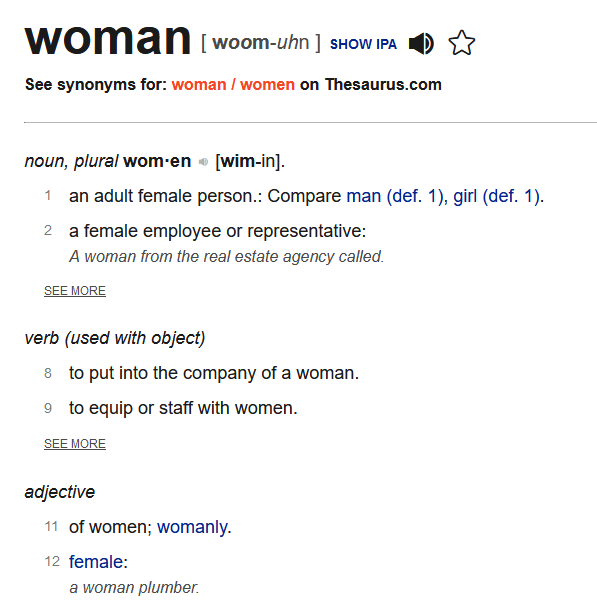 woman definition
